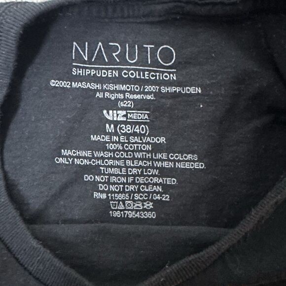 Naruto Tee Mens M Ichiraku Ramen Shop Black Anime T Shirt Viz Media Shippuden - Picture 5 of 9